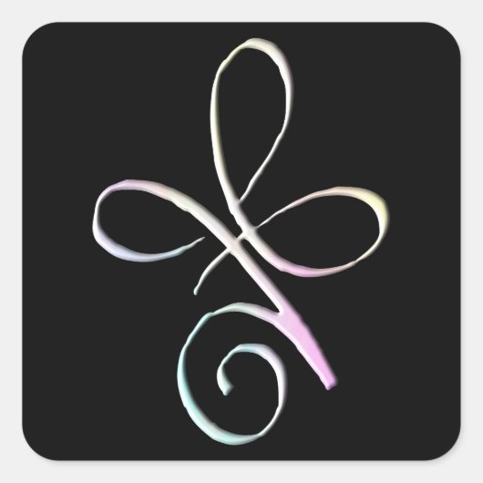 Pastel Unconditional Love Quadratischer Aufkleber (Vorderseite)