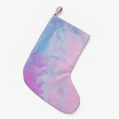 PASTEL UND BLAUER KLEINER WEIHNACHTSSTRUMPF (Vorderansicht (hängend))