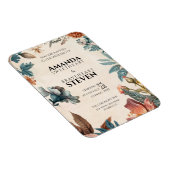 Pastel- und Blumenhochzeit Magnet (Rechte Seite)