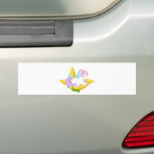 Pastel Unicorn auf dem Cob Autoaufkleber (Auf Auto)