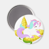 Pastel Unicorn auf dem Cob Magnet (Vorderseite/Rückseite)