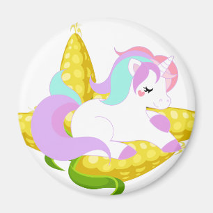 Pastel Unicorn auf dem Cob Magnet