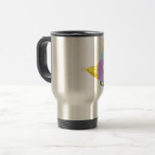 Pastel Unicorn auf dem Cob Reisebecher (Vorderseite Links)