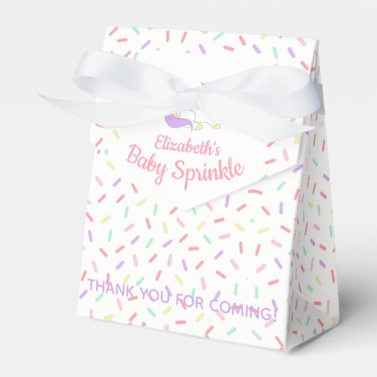Pastel Unicorn Baby Sprinkle Geschenkschachtel (Vorderseite)