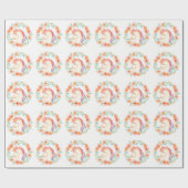 Pastel Unicorn, Blumenkreidepapier Geschenkpapier (Flach)