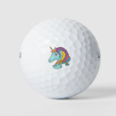 Pastel Unicorn Golfball (Vorderseite)