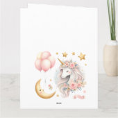 Pastel Unicorn Karte (Rückseite)