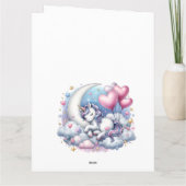 Pastel Unicorn Karte (Rückseite)