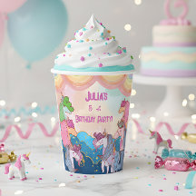 Pastel Unicorn Kindergeburtstag