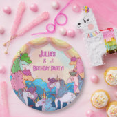 Pastel Unicorn Kindergeburtstag Pappteller (Party)