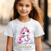 Pastel unicorn magische Wolke T-Shirt