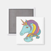 Pastel Unicorn Magnet (Vorderseite/Rückseite)