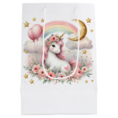 Pastel Unicorn Mittlere Geschenktüte (Rückseite)