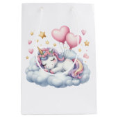 Pastel Unicorn Mittlere Geschenktüte (Vorderseite)