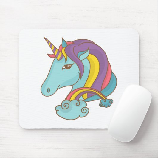 Pastel Unicorn Mousepad (Mit Mouse)