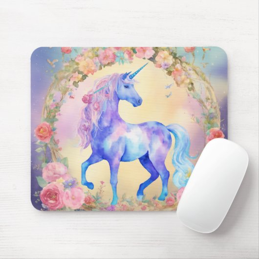 Pastel Unicorn Mystique Mousepad (Mit Mouse)