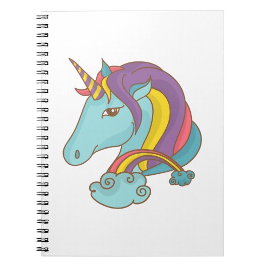 Pastel Unicorn Notizblock (Vorderseite)