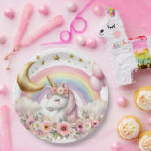 Pastel Unicorn Pappteller (Party)