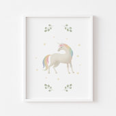 Pastel Unicorn-Plakat Poster