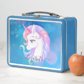 Pastel Unicorn Pony Metall Brotdose (Beispiel)