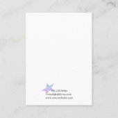 Pastel Unicorn Rainbow ・ Earring Display Card Visitenkarte (Rückseite)