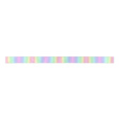 Pastel Unicorn Regenbogen Streifen Satinband (Vorderseite)