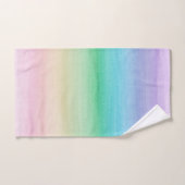 Pastel Unicorn Regenbogen Wasserfarbe Traum Nr. 1 Badhandtuch Set (Handtuch)