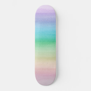 Pastel Unicorn Regenbogen Wasserfarbe Traum Nr. 1 Skateboard