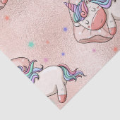 Pastel Unicorn Schlafen Seidenpapier (Detail)