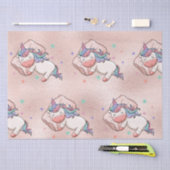 Pastel Unicorn Schlafen Seidenpapier (Handwerk)