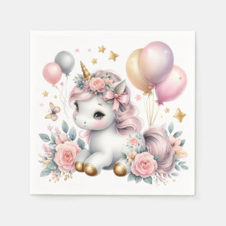 Pastel Unicorn Serviette