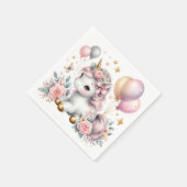 Pastel Unicorn Serviette (Ecke)