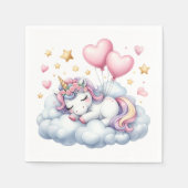Pastel Unicorn Serviette (Vorderseite)