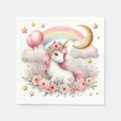 Pastel Unicorn Serviette (Vorderseite)