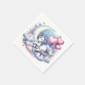 Pastel Unicorn Serviette (Ecke)