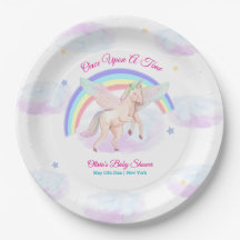 Pastel Unicorn Star Rainbow Fairytale Baby Shower 