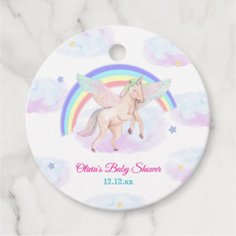 Pastel Unicorn Star Rainbow Fairytale Baby Showroo Geschenkanhänger