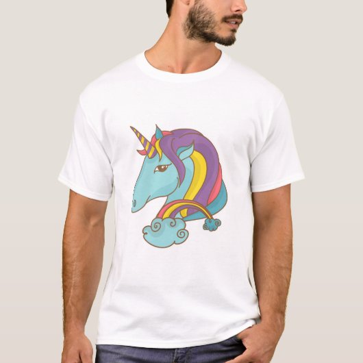 Pastel Unicorn T-Shirt (Vorderseite)