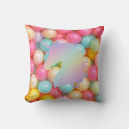 Pastel Unicorn Throw Pillow | Magical Rainbow Home Kissen