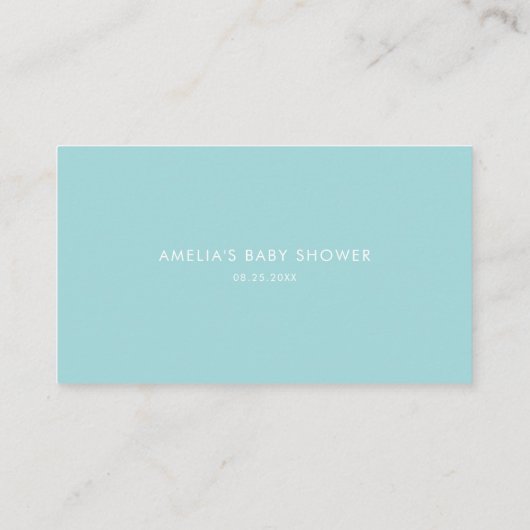 Pastel unter der Sea Baby Shower Book Request Card Platzkarte (Rückseite)