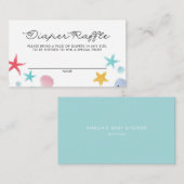 Pastel unter der Wasserdusche Windelwaschkarte Platzkarte (Vorne/Hinten)