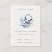 Pastel-Unterwasser-Krabbenschwanz Begleitkarte (Vorderseite)