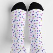Pastel Valentine Hearts Socken (Oben)