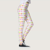 Pastel Valentine's Day Candy Conversation Hört Leggings (Rechts)