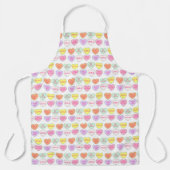 Pastel Valentine's Day Candy Conversation Hört Schürze (Vorderseite)