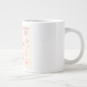 Pastel Valentine's Day Mug  Jumbo-Tasse (Rechts)
