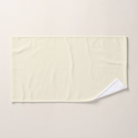 Pastel Vanilla Ice Creme Farbe Badhandtuch Set (Handtuch)