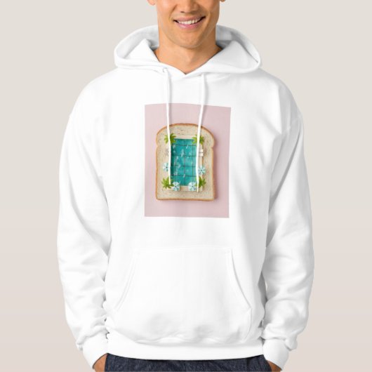 Pastel Vaporwave Pool Toast Hoodie (Vorderseite)