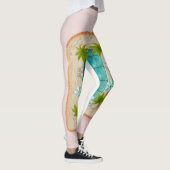 Pastel Vaporwave Pool Toast Leggings (Rechts)
