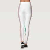 Pastel Vaporwave Pool Toast Leggings (Rückseite)